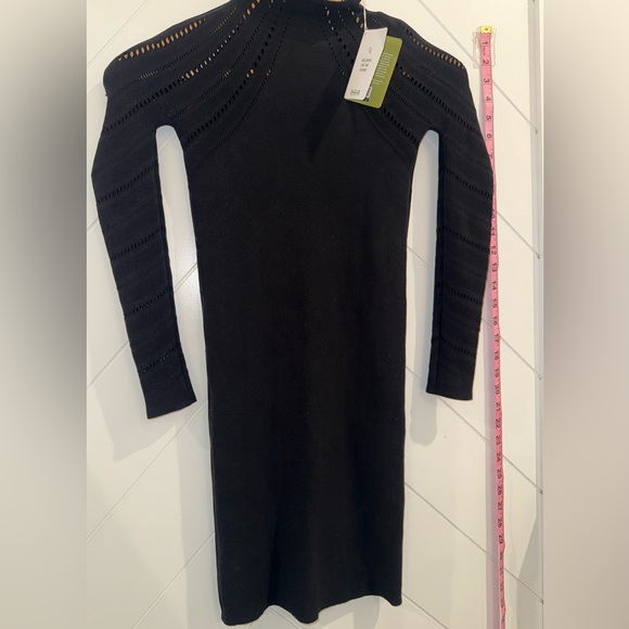 Wolford Holes Effect Black Cocktail Mini Dress Sz Small Black Dresses NWT $755 - Picture 4 of 16